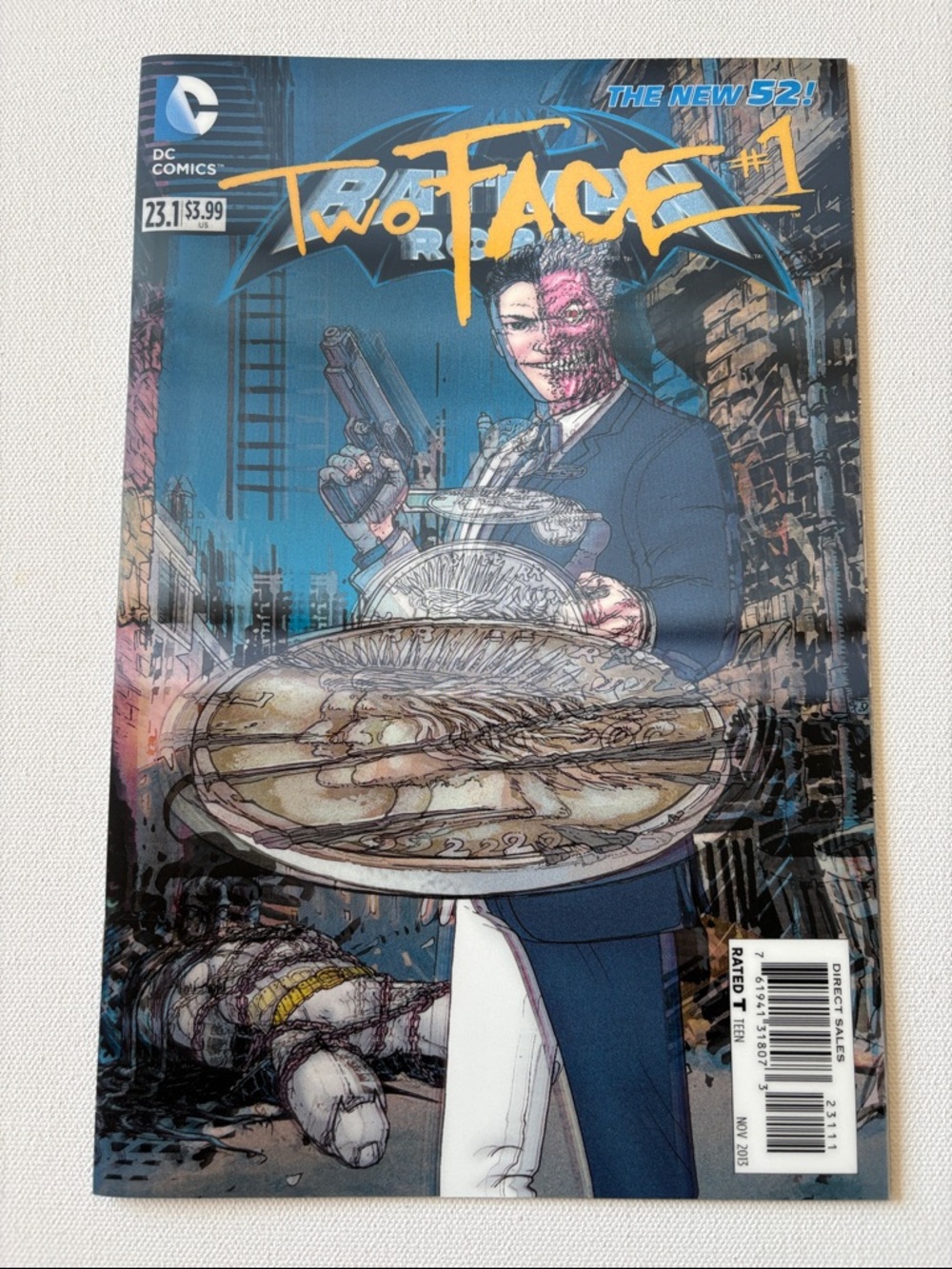 DC Comics The New 52 Series Batman and Robin #23.1 Two Face Lenticular Cover